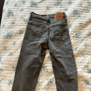 Wedge straight Levi jeans